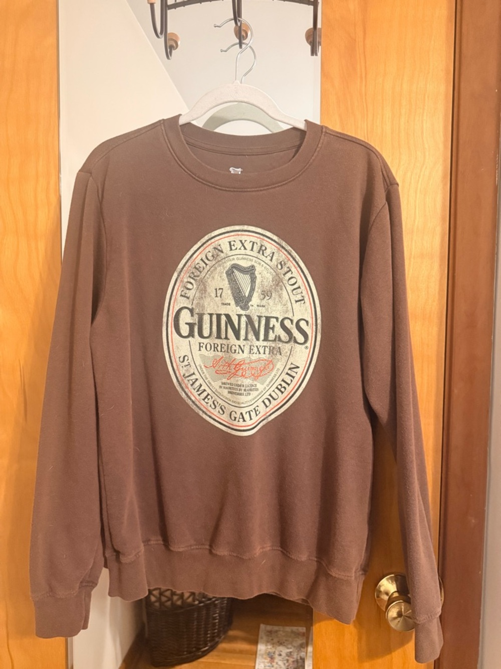 Guinness Sweatshirt with Vintage Logo
